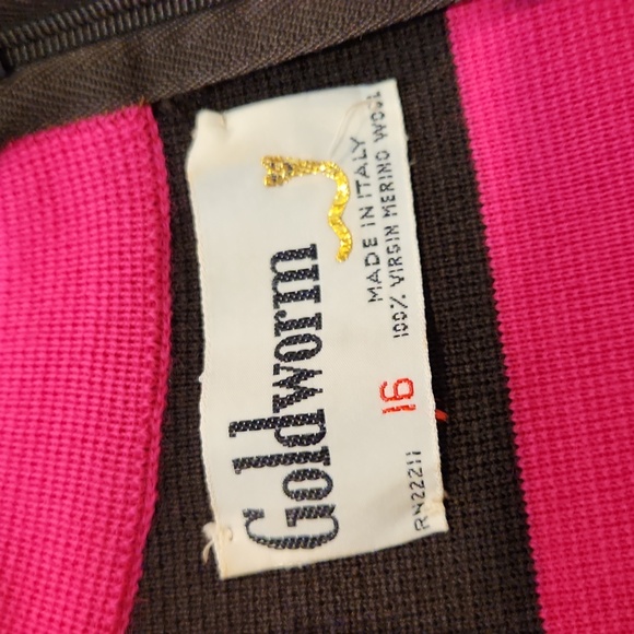 Vintage Goldworm Wool Dress Size 16 - Picture 11 of 15